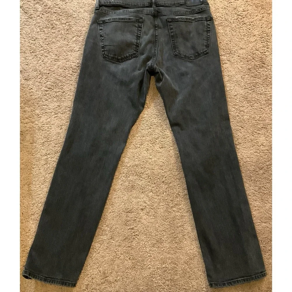 Abercrombie & Fitch Jeans Men 32x30 Black Distressed Stretch Cotton Casual Comfy